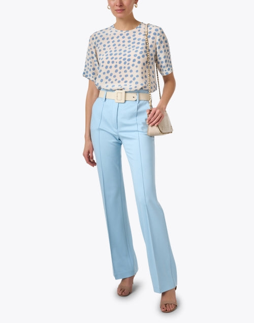 Weekend Max Mara's Stylish Thick Ivory Leather Brio Belt