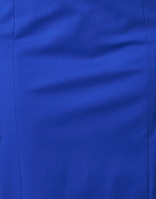 Elegant Cornflower Blue Cotton Blend Sheath Dress by Max Mara Studio