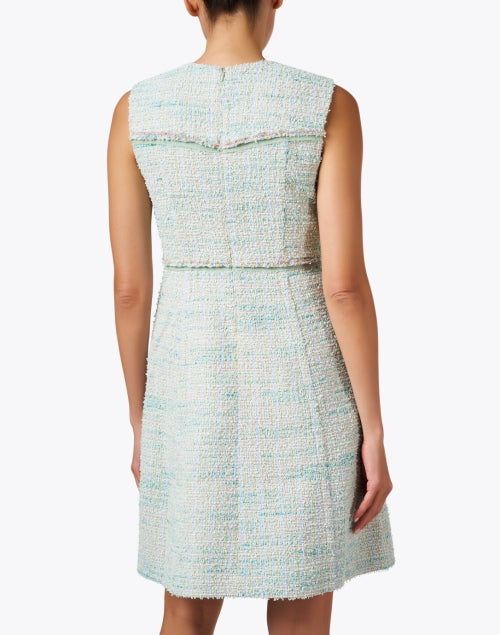 Fashionable Mint Green Tweed Women's Dress for Stylish Occasions