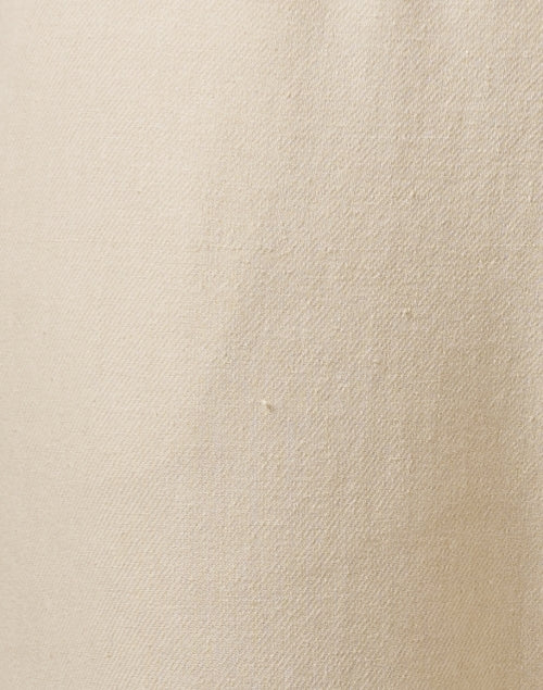 Comfortable Hampton Beige 100% Cotton Twill Relaxed-fit Drawstring Waist Pants