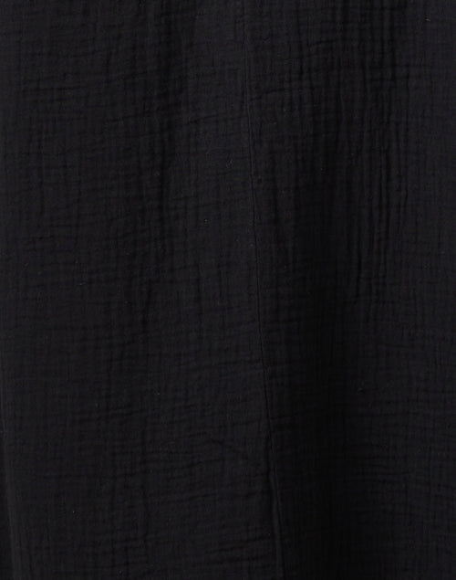 Selene Stylish Black Comfortable Cotton Gauze Women's Dress