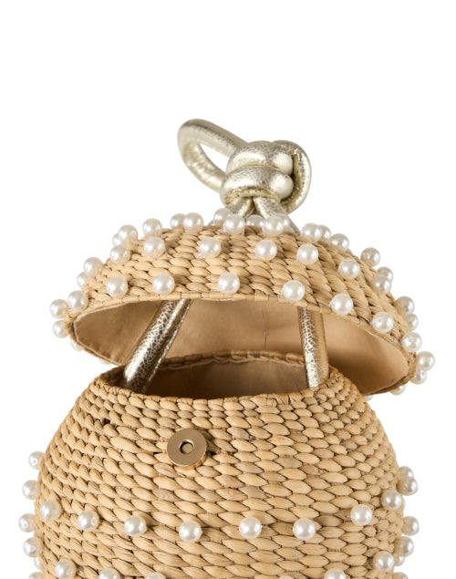 Exquisite Handwoven Disco Ball Pearl-Embellished Fashion Bag
