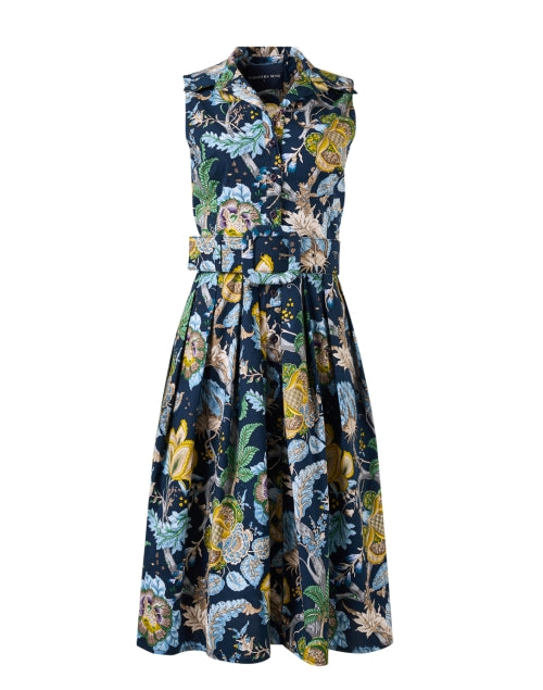 Audrey Multi - Print Indigo Women's Fashionable Dress