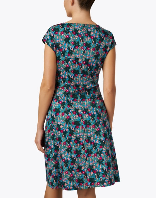 Vicino Colorful Multi - Floral Print Women's Cotton Dress