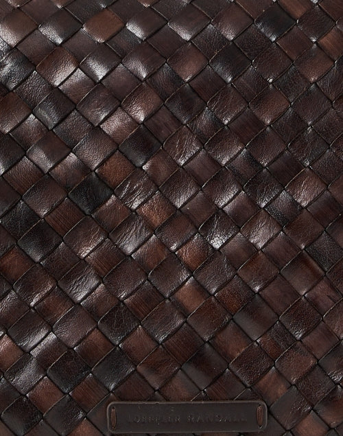 Stylish Dark Brown Hand - Woven Leather Crossbody Shoulder Bag by Loeffler Randall - The Mallory Model