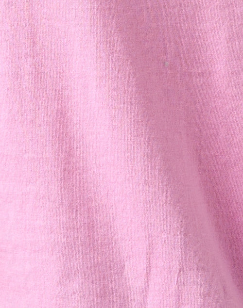 Caroline's Pink Delicate Pointelle Sleeve V-Neck Sweater