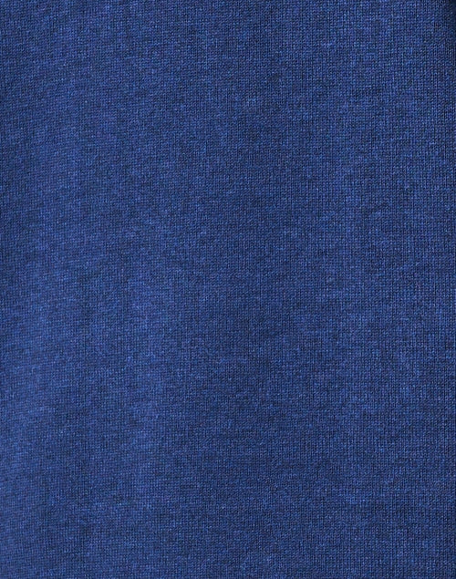 Navy Relaxed-fit In Line Cotton Knit Sweater
