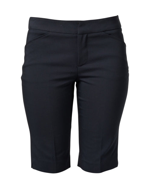 Navy Heather Premier Stretchable Cotton Shorts for All - Day Comfort