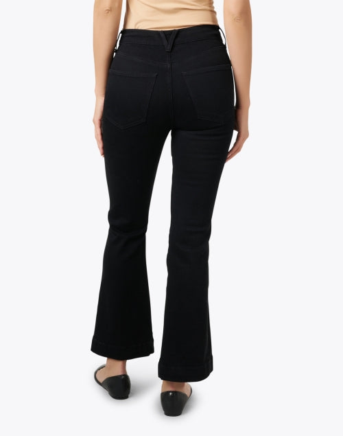 Veronica Beard Carson High-Rise Ankle Flare Stretch Denim Jeans