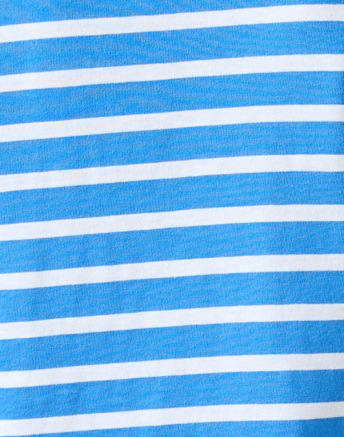 Minquidame Luxury Blue and White Striped Cotton Casual Top for Everyday Wear