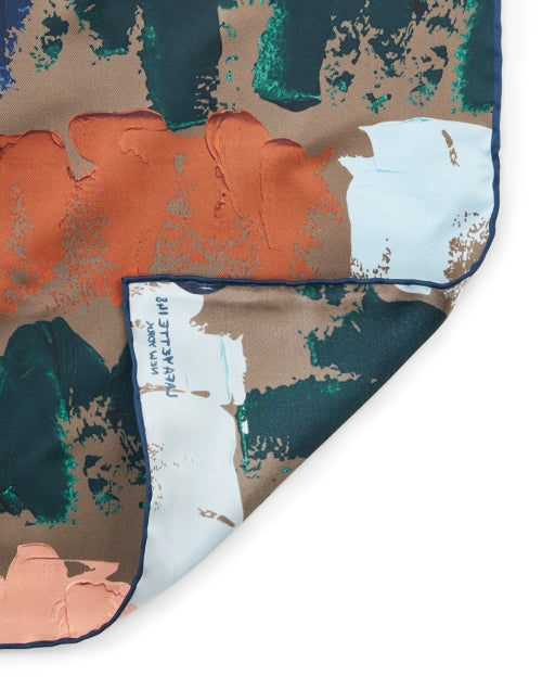 Printed Scarf with Multi - Painters' Style Design