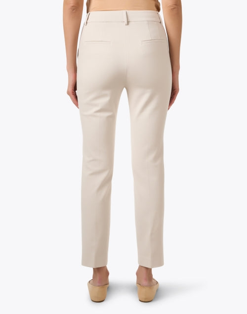 Via Masini 80 Panna Ivory Stylish Straight-Leg Trousers