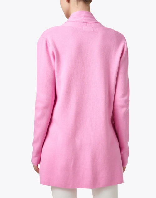Pink Luxury Cotton-Silk Blend Travel Outerwear Coat