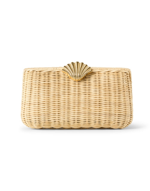 The Classic Rattan Shell Handheld Clutch Bag