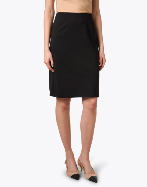 Stylish Logan Women's Black Knit Pull - On Pencil Skirt for Timeless Fashion