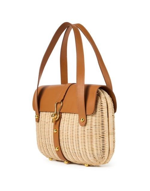 Exquisite Desire Camel - Colored Wicker Women's Handbag for Spring Fashion