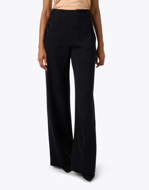 Navy Blue Max Mara Studio Rina Wide - Leg Trouser for Stylish Outfits