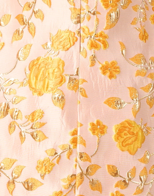 Abbey Glass Lulu Luxurious Jacquard Mini Peach Dress