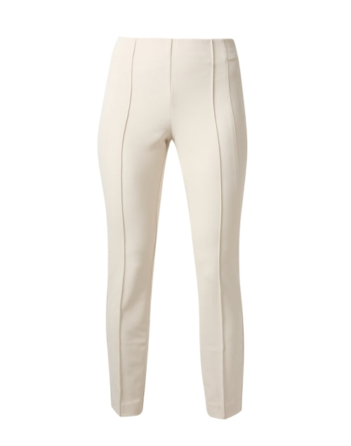 Lafayette 148 New York Gramercy Beige Stretchable Pintuck Design Business and Casual Trousers