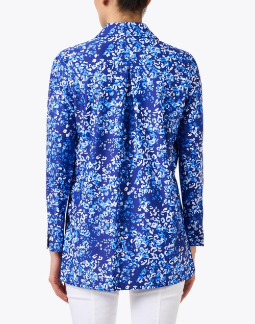 Stylish Hadley Women's Blue Floral Print Casual Top