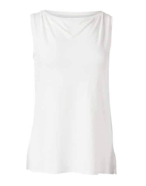 Soft and Luxurious Ivory Boatneck Touch Tank for a Sophisticated Look