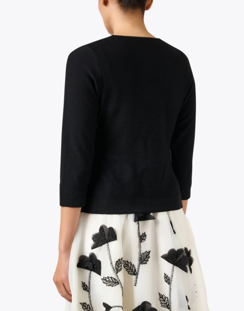 Rachel Black Women's Jersey Knit Wool Blend Top for Layering