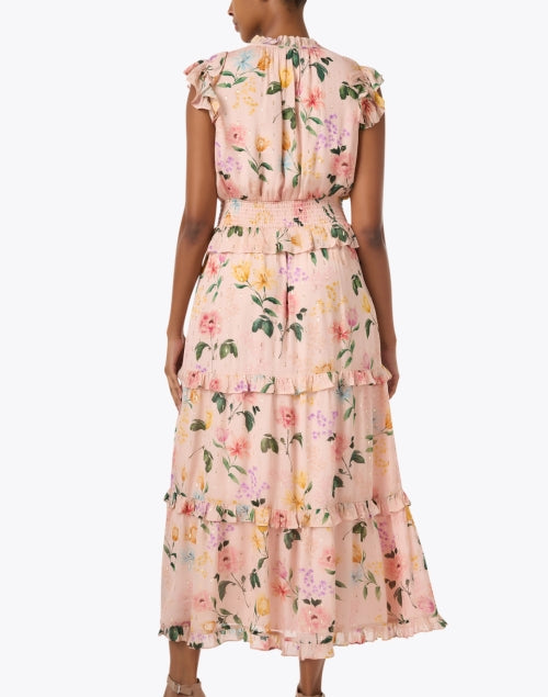 Stunning Blush Pink Floral A-Line Sleeveless Maren Dress