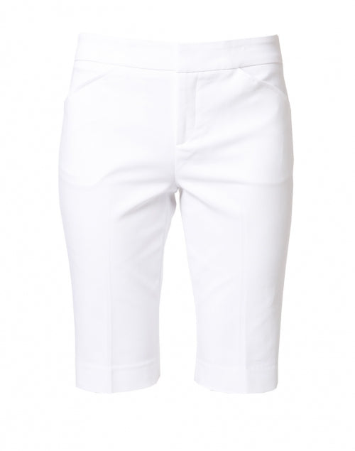 Heather White Premium Stretchable Cotton Casual Shorts for Warm Weather