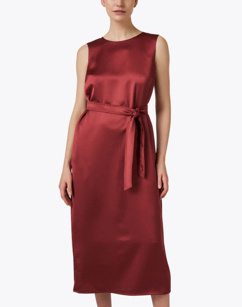 Weekend Max Mara Women's Baiardo Sleeveless Midi Rust Red Formal Dress