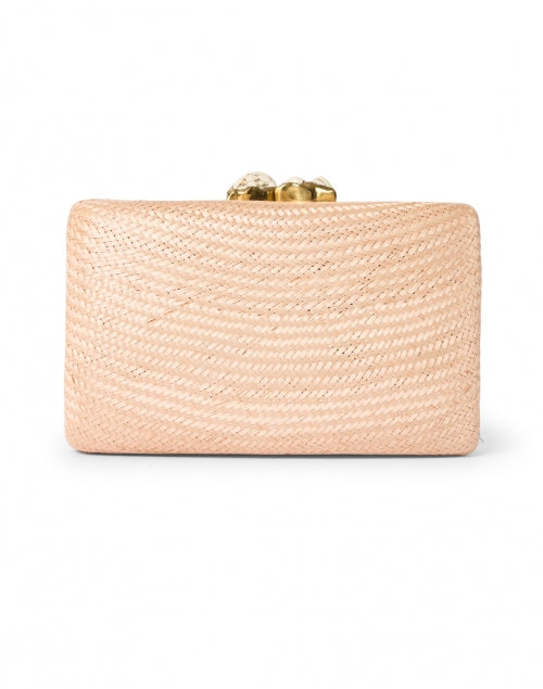 Jen's Light Pink Straw Handheld Clutch Purse