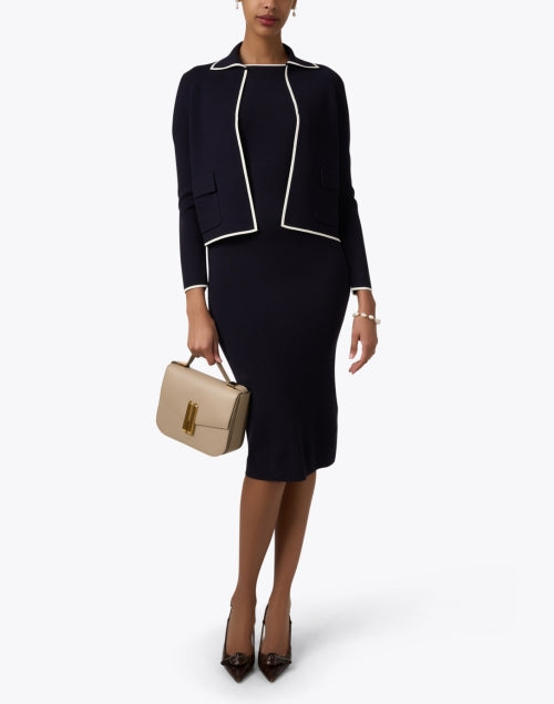 Stylish Navy Lightweight Legge Cardigan by Max Mara Studio