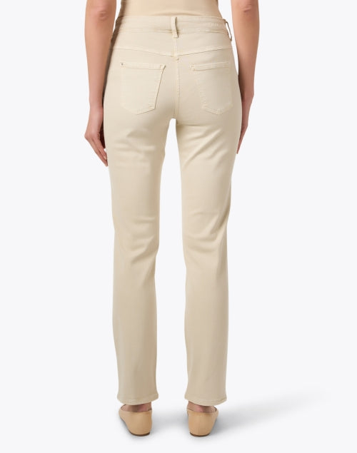 Dreamy Beige Color Straight-Leg Women's Denim Jeans