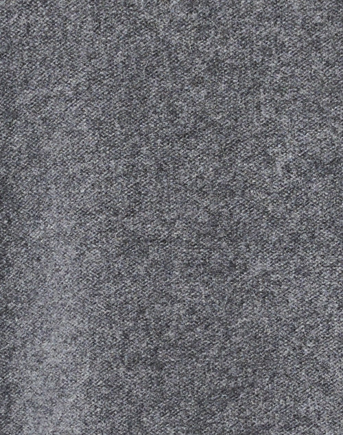 Grey Autumn Boiled Cashmere Funnel Neck Sweater for Daytime Wear