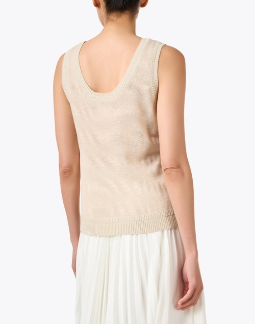 Kobi Halperin Heidi Beige Women's Sleeveless Knit Sweater Top