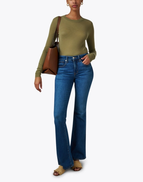 Exquisite Olive Green Men's and Women's Cashmere Knit Sweater