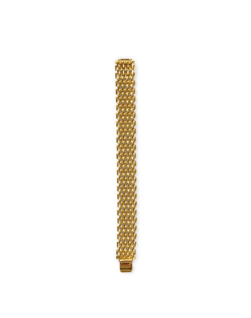 Luxurious 18k Gold - Plated Brass Mesh Chain Jewelry Bracelet