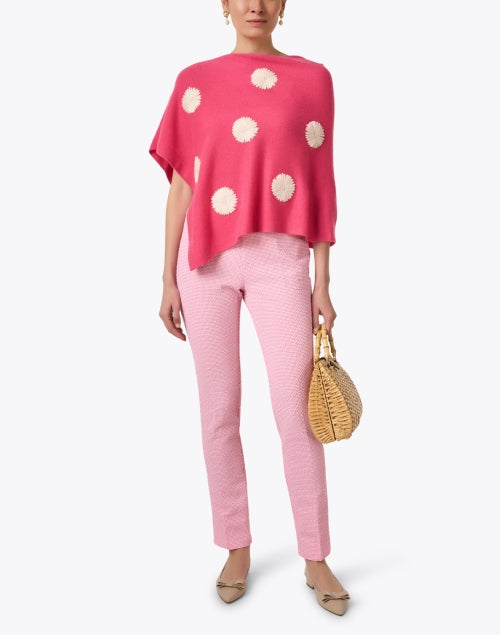 Emma Pink Seersucker Pull - On Women's Casual Trousers