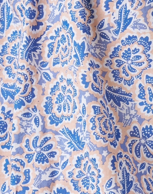 Elise Women's Blue Floral Casual Top for Everyday Wear