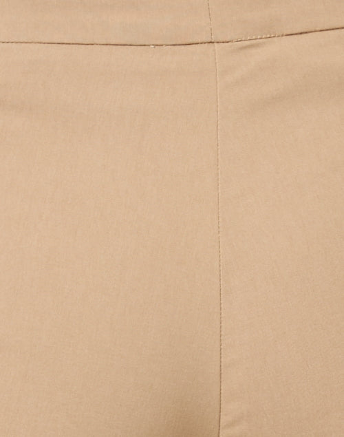 Leo Signature Comfortable Stretch Camel Pull - On Cropped Flared Pants
