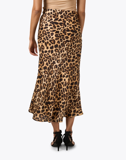 Stylish Brynn Leopard-Patterned Satin Women's Skirt for the New Season