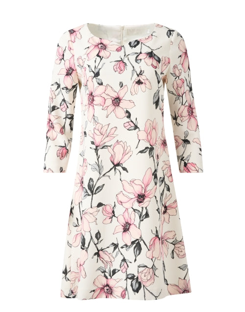 Stylish Pink Magnolia Floral Print Selma Dress for New Season