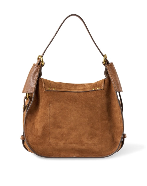 Stylish Philippe Brown Suede Shoulder Handbag