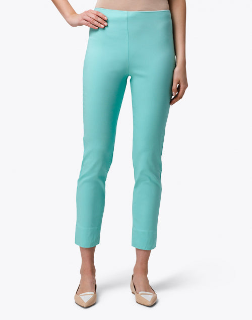 Stylish Seafoam Stretch Pull - On Pants for Modern Women
