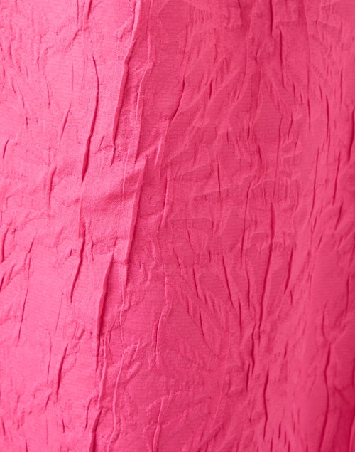Pink Textured Swing-style Shirt Dress for Women's Casual Wear