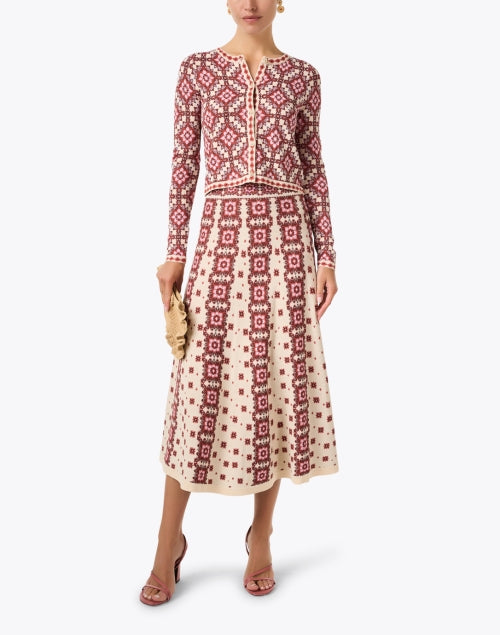 Stylish Bethany Mandala Print Knit Cardigan for a Feminine Look