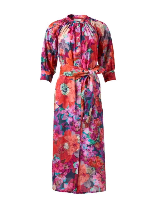 Celia Tropical Multi - Printed Cotton Women's Dress for Various Events