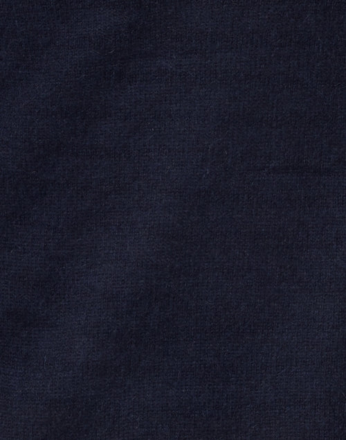 Classic Navy Cashmere Essential Trapeze Cardigan for All Body Types