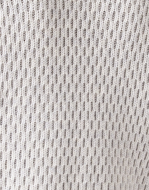 Stylish Grey Cable-Knit Mock Neck Sweater for Week to Weekend