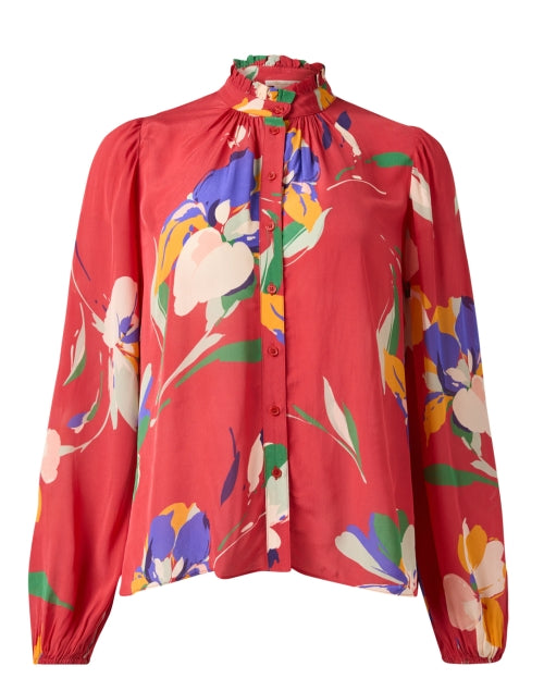 Shoshanna Ingrid Featherweight Multi - Floral Print Blouse for Transitional Wear