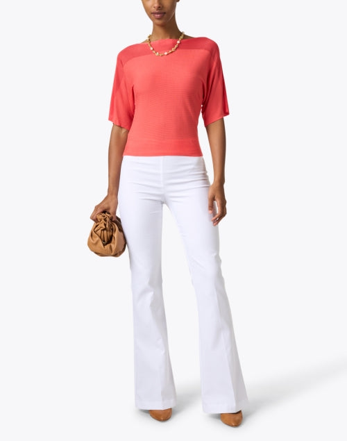 Bellini Signature Stretch White Pull - On Women's Trousers